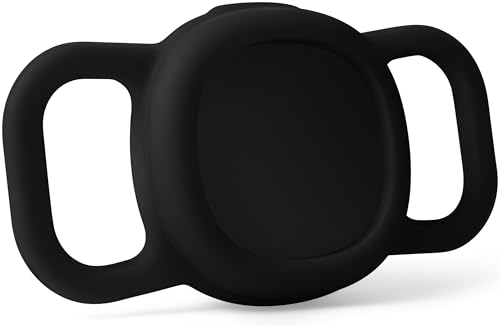 Geiomoo Silicone Case for Tile Sticker (2024) Tracker, Finder Tag Protective Cover for Pet Collar (Black)