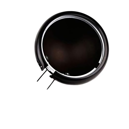 Strålkastare 5 3/4" Black Round Motorcycle 5.75 Inch Strålkastare Montering Housing Bucket passform för FXWG passform för Chopper strålkastarhuset (Color : Brown)