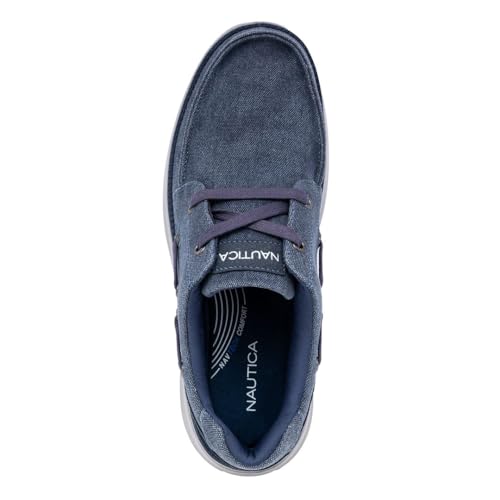 Image of Nautica Men's Slip-On Casual Loafers Comfort Sneaker - Elastic Stretch Moccasin - Athletic Walking Shoe-Pearson