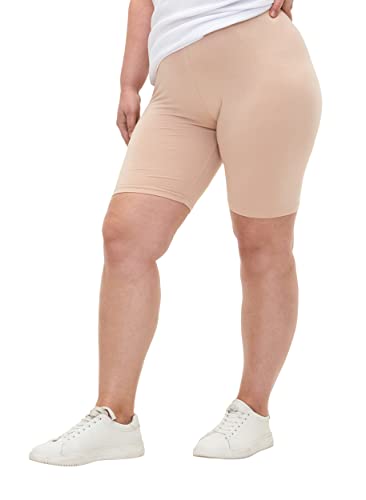 Zizzi Große Größen Damen Einfarbige Fahrradshorts aus Viskose Gr 46-48...