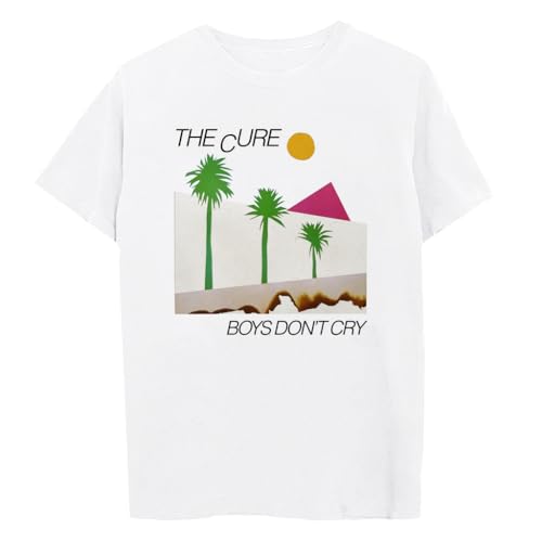 The Cure Official Merch Palm Tree Tee White Medium