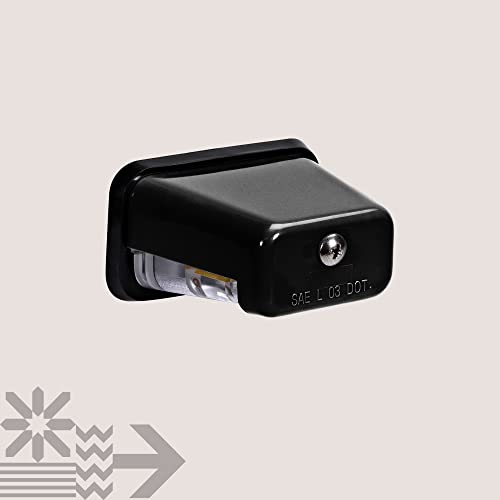 Led License Plate Light For Trailer [Stud Mount] [Dot Fmvss 108] [Sae L] [Black-Finish] [Waterproof] [12V Dc] License Tag Lights For Utv Atv Trailer Truck Rv Boat #TOP7