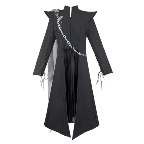 VSAEJO Daenerys Costume Black Dress Cosplay Women'S Dragon Mother Cosplay Outfit (costume,XL)