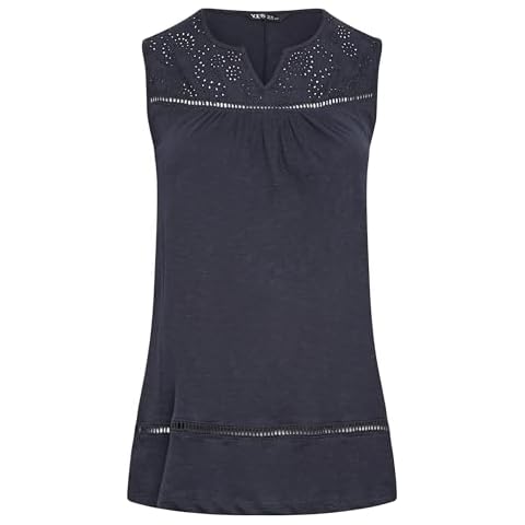 Yours Curve Plus Size Crochet Vest Top Cover