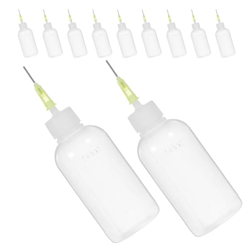 NAMOARLY 12 Piezas botella dispensadora de plastico condimento botella de agua aislada botella de alcohol de plástico Botella de alcohol de precisión. botellas reutilizables con tapas