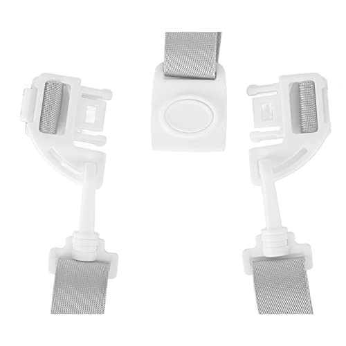 Image of High Chair Straps, Replacement Straps for High Chair, Harness Straps for Most 5 Point High Chairs, Replacement High Chair Belt, Universal (White Button 5-Point Strap)