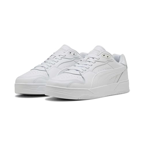 PUMA RBD Break Low Unisex-Sneaker, Weiß/Kühles Hellgrau/Schwarz, 5.5 UK – Ansicht 6