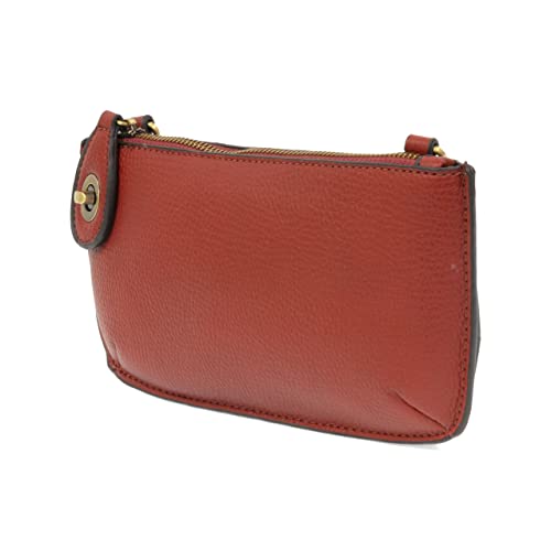 Image of Joy Susan Womens Vegan Leather Mini Crossbody Wristlet Clutch - New Garnet