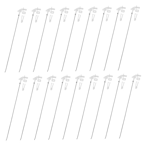 Hohopeti DIY Model Airplane Parts 20 Sets Metal Push Rod Connector Linkage Stopper for Rudder Machine