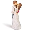 Aidlns husband and wife hug figurine valentines day gift for wife girlfriend husband boyfriend romantic hand painted sculpture couple figure anniversary wedding gift cant help falling in love  urban country home decor