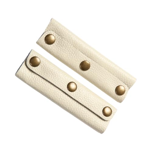 2 Pieces Soft PU Leather Grip Covers for Luggage Handle Fashionable Bag Wrap for Professionals Women Business Trip Wrap