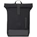 Produktbild Johnny Urban Rucksack Damen & Herren Schwarz - Adam Medium - Rolltop Mit Laptopfach für Uni Business Schule - 15L - Baumwoll Canvas - Wasserabweisend