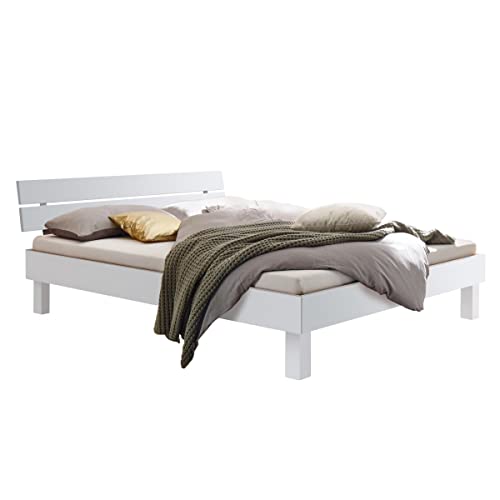 Hasena Trento Bett Prato 25 Kopfteil Ello weiß deckend 200x200