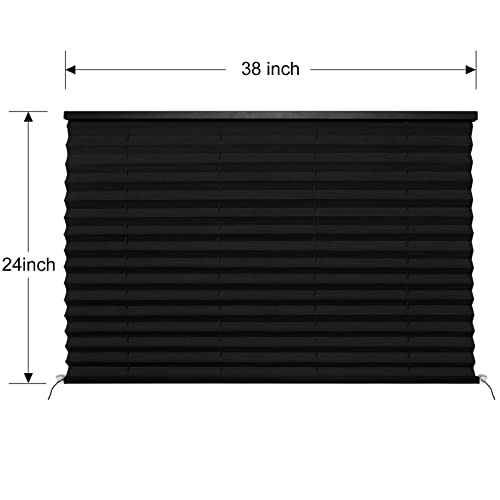 Image of RV Blinds for Camper Window, RV Shades Window Pleated Shades,Camper Blinds for Travel Trailer Motor Coach Motorhome-38 W X 24 inch L