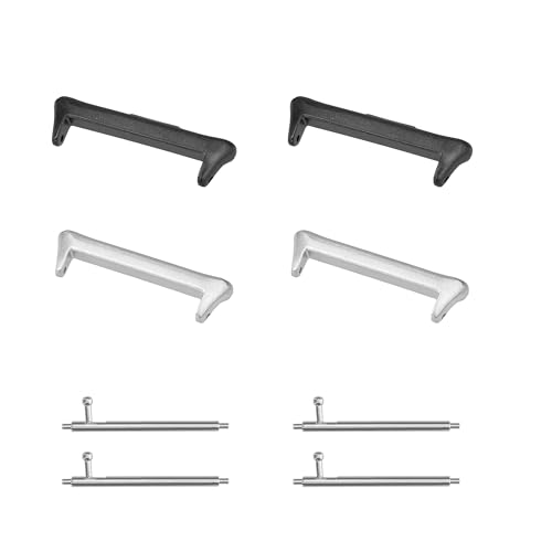 kwmobile Adaptador de correa compatible con Xiaomi Redmi Watch 4 / Band 8 Pro/Band 9 Pro - 4x Conector de correa de reemplazo para smartwatch - Conexiones para correas de 20 mm