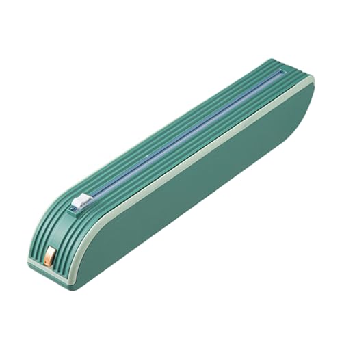 Zymoplas Dites Adieu pour aux déchirures à la Main et évitez Le gaspillage grâce à Un Coupe-Film Pratique, Outil de réfrigérateur Aspiration magnétique ABS, Vert foncé