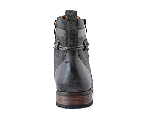 Image of Polar Fox Men's Casual Cap-Toe Ankle Boot Collection | Lace-Up Work, Combat, and Chukka Styles