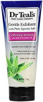 Dr. Teals Softening Remedy Coconut Oil Foot Scrub Gift Set (2 Pack, 6Oz Ea.) - Essential Coconut Oils & Aloe Vera Replenish And Moisturize Dry, Damaged Skin - Blended With Pure Epsom Salt #TOP2