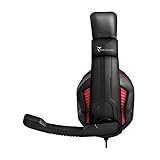 TECHMADE SŁUCHY PC/DO GAMING/z mikrofonem/DLA KONSOLE/PC/LAPTOP/SMARTPHONE - kolor czerwony