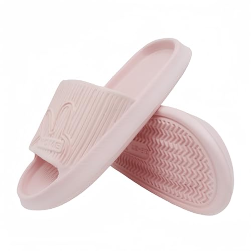 Image of Bear Slides Smiley Face Sandals Slippers for Women and Men Ultra Comfort Non-Slip Shower Sandals Indoor and Outdoor Use Quick Drying Pool Party Home