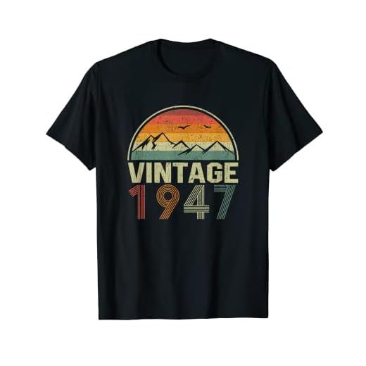 Clásico 75 Cumpleaños Idea Del Regalo Vintage 1947 Camiseta