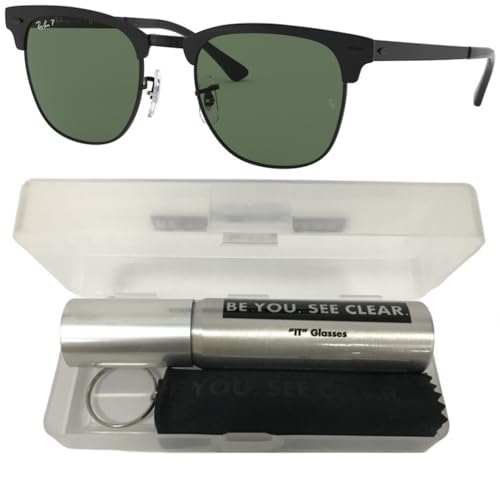 Ray-Ban RB3716 Sunglasses Bundle: RB 3716 186/58 Matte Black On Black and Eyewear Cleaning Kit2