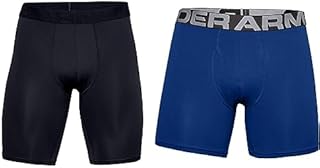 Under Armour Men UA Tech Mesh 9in 2 Pack, Sports Underwear, Boxer Briefs & Men Charged Cotton 6in 3 Pack, Elasticated and quick-drying sports underwear