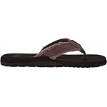 Quiksilver Men's Flip Flop Sandals , Brown Sole Black Upper Brown , 8 US - Image 3