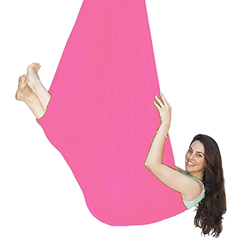 QHY Hamaca Terapia Sensorial Columpio para Niños Swing con Asiento para Yoga Hamaca Sensorial Yoga Aérea Ajustable Columpios Infantiles para Autismo TDAH Asperger Cover