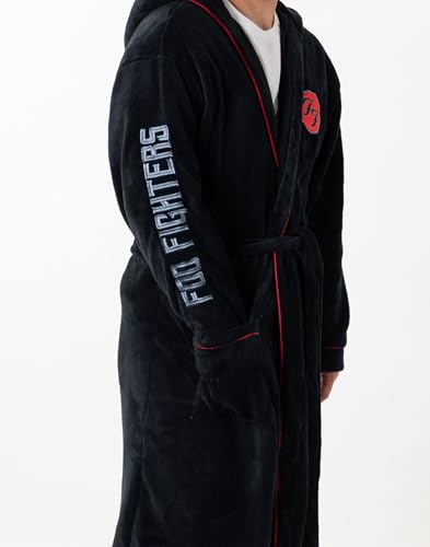 Albornoz Foo Fighters negro un regalo original de ropa para casa 5