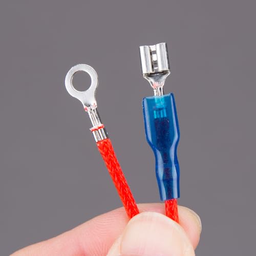 ZORZA 5Pcs Rice Cooker Thermal Fuse 10A 250V Metal Temperature Fuse for Electric Pressure Cooker Kettle 172°C/185°C 38cm Wire Length (172℃)