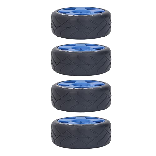 Dilwe RC Wheels Reifen, 4 STÜCKE 1:8 GT RC Wheels Strong Grip Road Racing Reifen Verschleißfest On Road Wheels mit 17mm Adapter (Blau)