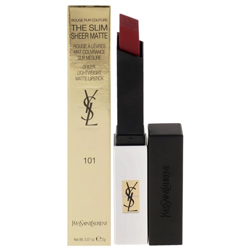 Yves Saint Laurent Rouge Pur Couture The Slim Sheer Matte, 101 Rouge Libre 30 g