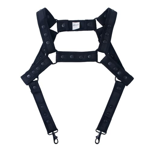 BaronHong Men's Body Chest Harness Adjustable Elastic Waistband Sexy Underwear Halter Belt for Men4