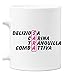 bubbleshirt Tazza Mug in Ceramica Compleanno - Sara e Aggettivi Simpatici - Evento - Idea Regalo