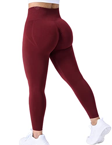 ZAAYO Damen Gym Leggings Sport Booty Scrunch Butt High Waist Seamless Yoga...