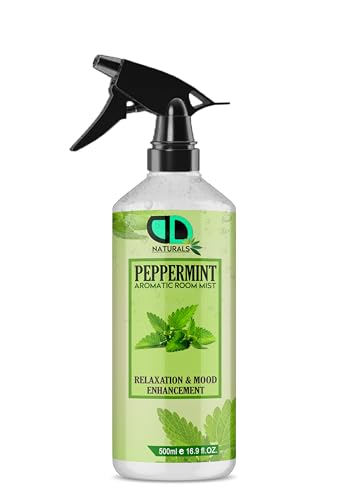 DD Teck Peppermint Room Spray – Powerful Natural Air Freshener & Odour Neutraliser | Refreshing Peppermint Essential Oil Mist for Home, Bathroom & Office | Long-Lasting, Non-Toxic Freshness 500ml