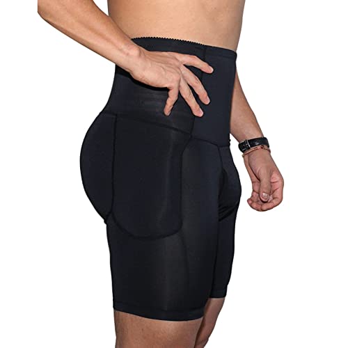 Mens Padded Underwear, Hip Lift Boxer Briefs Body Shaper, High Waist Shapewear Shorts with...