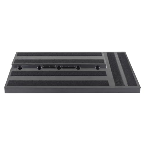 Pédalboard pour pédale de guitare et basse grand format léger avec support d'alimentation