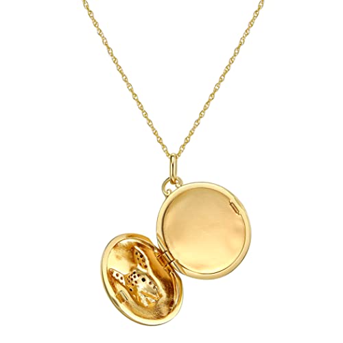 SCAMPER & CO Dog Breed Cubic Zirconia Puppy Charm Memorial Locket Necklace for Women - 18K Yellow Gold or Rhodium Plated Sterling Silver Necklace for Women, Jewelry for Dog Lovers 18 to 20 inch2