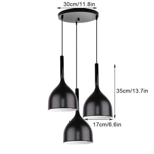 Lámpara colgante de cono marrón interior ajustable estilo nórdico para bar 7