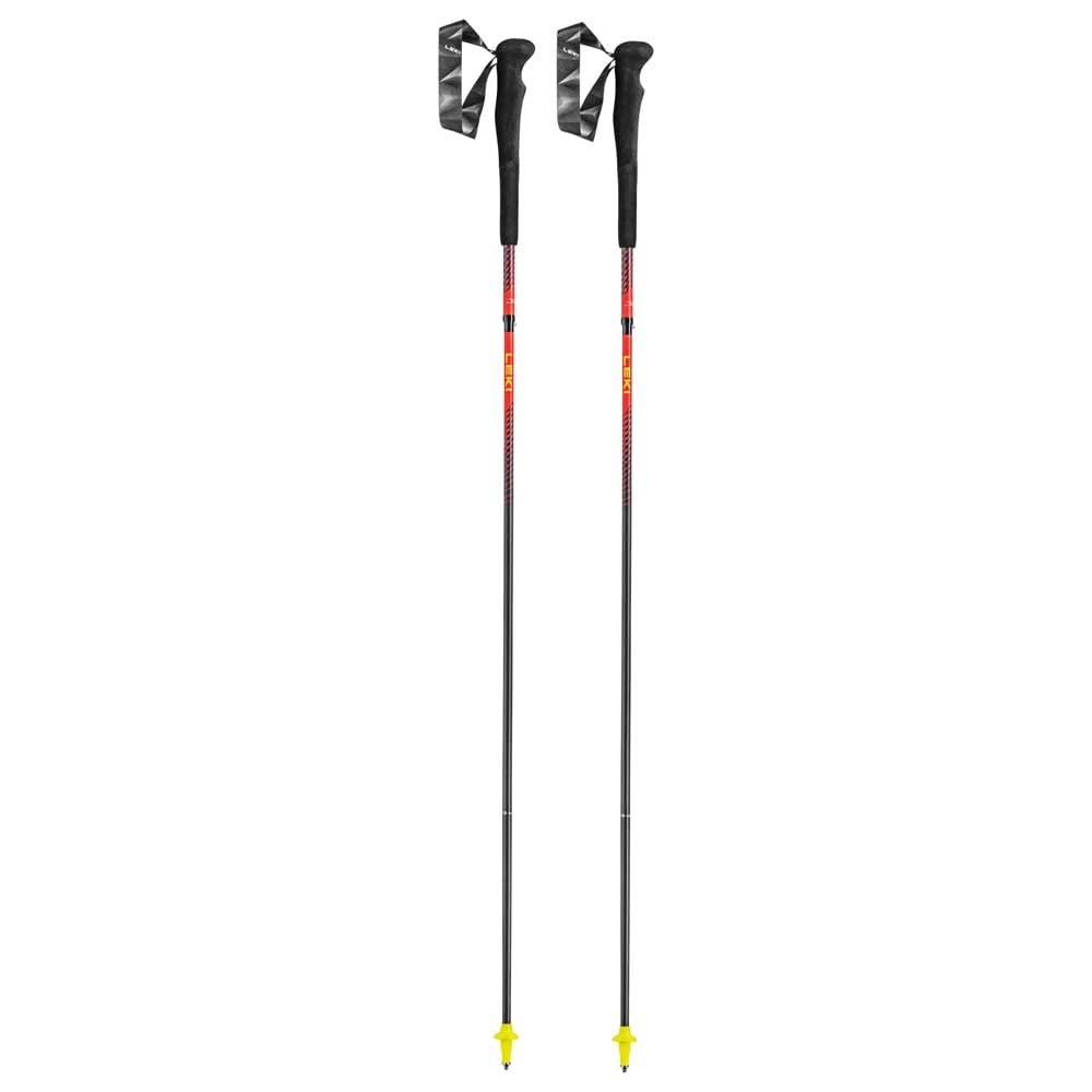 Leki Neotrail FX.One Superlite, rosso acceso/giallo fluo/carbonio naturale