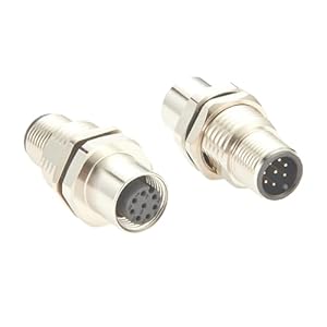 Plinkwirekb M12 A-Code Schottverbinder (2 Stück)