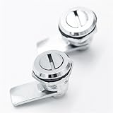 Schließzylinder Schloss Schrankstift Grübchen Zylinder Nocken Schrankschlösser Vierteldrehung Schlitz Nockenschlösser for Schrankmaschine A6131 1 Stück(BRASS DOOR_CABINET LOCK)