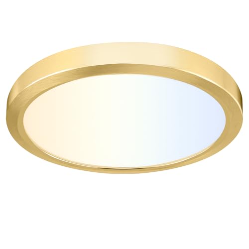 Image of hykolity 9 Inch Selectable CCT LED Round Flat Panel Light,18W,1800LM,3CCT