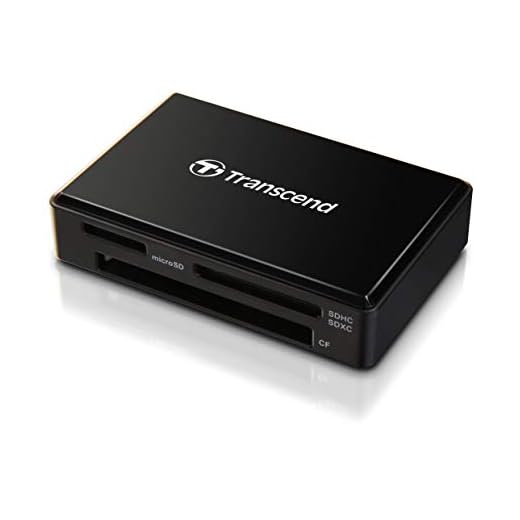 Transcend TS-RDF8K2 USB 3.1 Gen 1 SDXC/SDHC UHS-I, microSDXC/SDHC UHS-I and CompactFlash Memory Cards Multi Card Reader USB Type-A