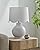 BoutiqueRugs Pojezerje Bohemian Ceramic Table Lamp for Bedroom, Bedside Nightstand - Decorative Boho Tabletop Lamp for Living Room - Rattan Shade - White