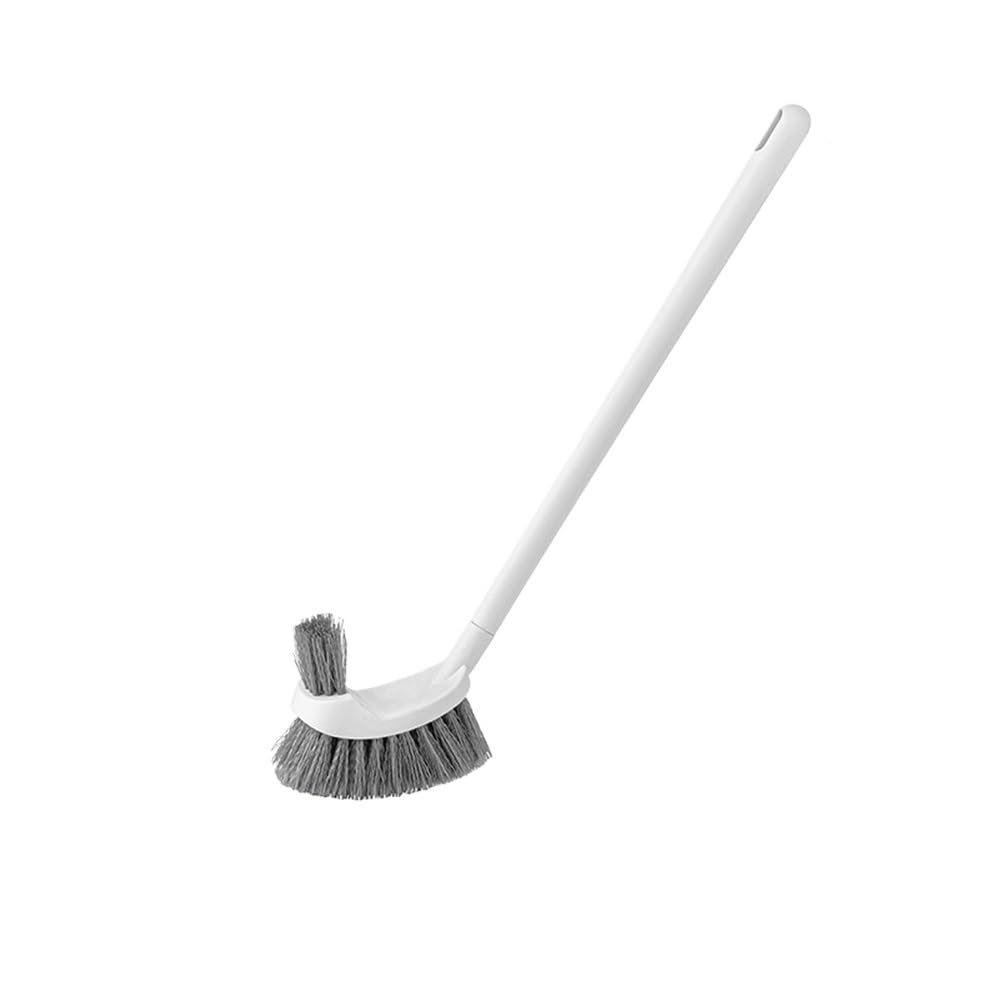 Scrubber Toolet Household Toilet Brush with Soft Bristles and Long Handle Bathroom Deep Clean(White)