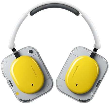 Nothing Headphone (a) Kabellose Over-Ear Kopfhörer mit ANC, bis zu 135h Akkulaufzeit, Hi-Res, LDAC, Anpassbare taktile Steuerung – Gelb