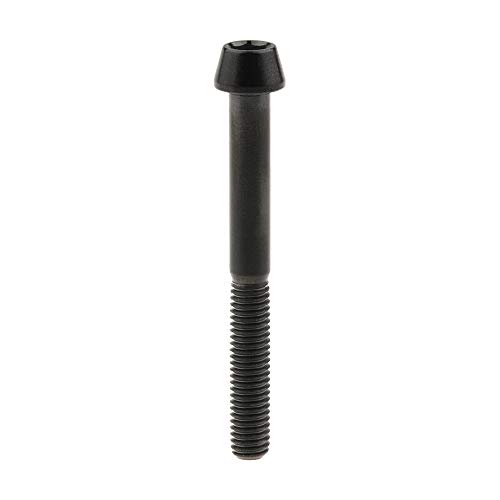 Image of Titanium Ti Bolt M5x9 16 18 20 25 30 35 40 45 50 55 60mm Tapered Head Screws Pack of 4 (M5x45mm, Black)